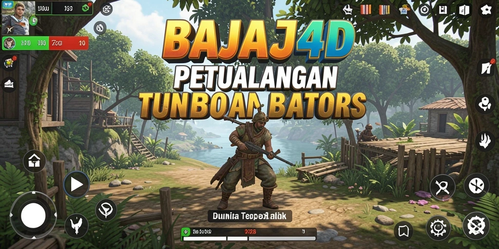 Tampilan utama gameplay BAJAJ4D dalam dunia terbuka yang luas.
