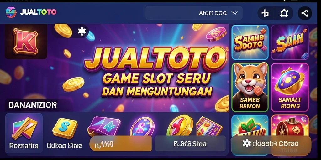 Tampilan menarik dari gameplay Slot JUALTOTO