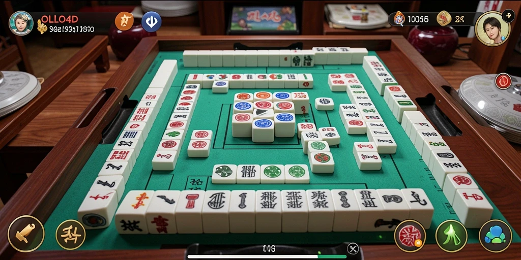Tampilan gameplay OLLO4D dengan kesenangan Mahjong.